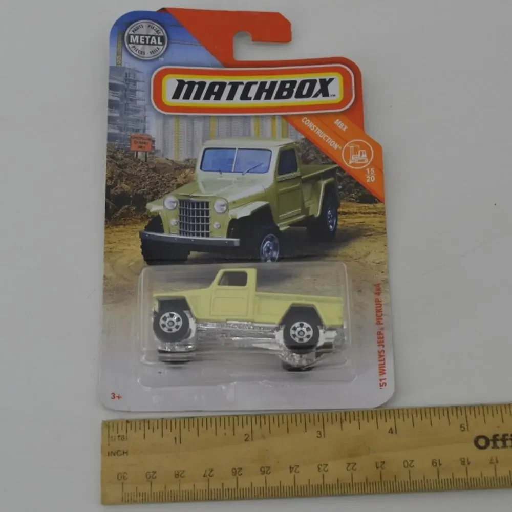 Matchbox Yellow Pickup Truck MBX Construction 15/20 Willys